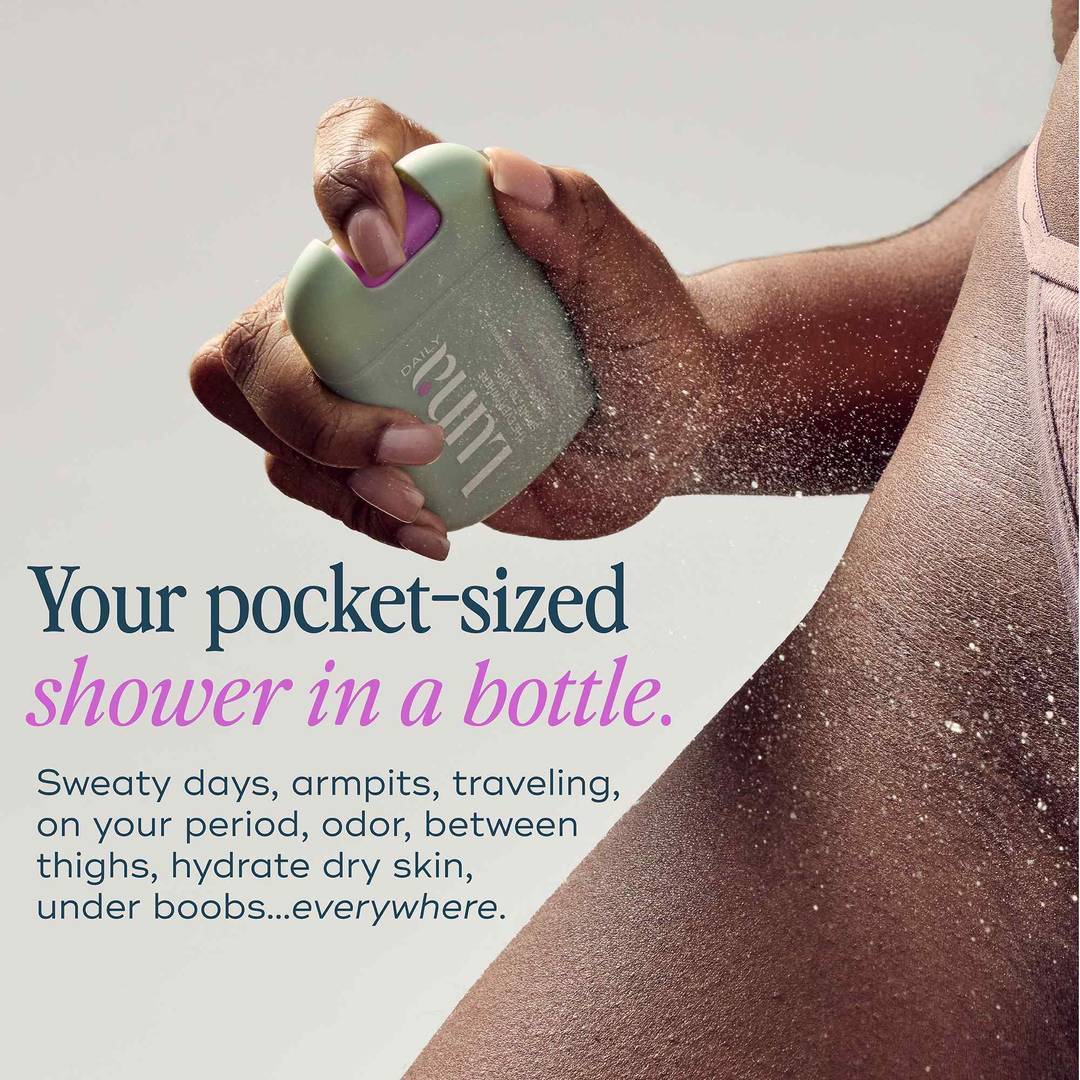 The Fragrance Free Everywhere Spray-To-Wipe Mini + Lanyard